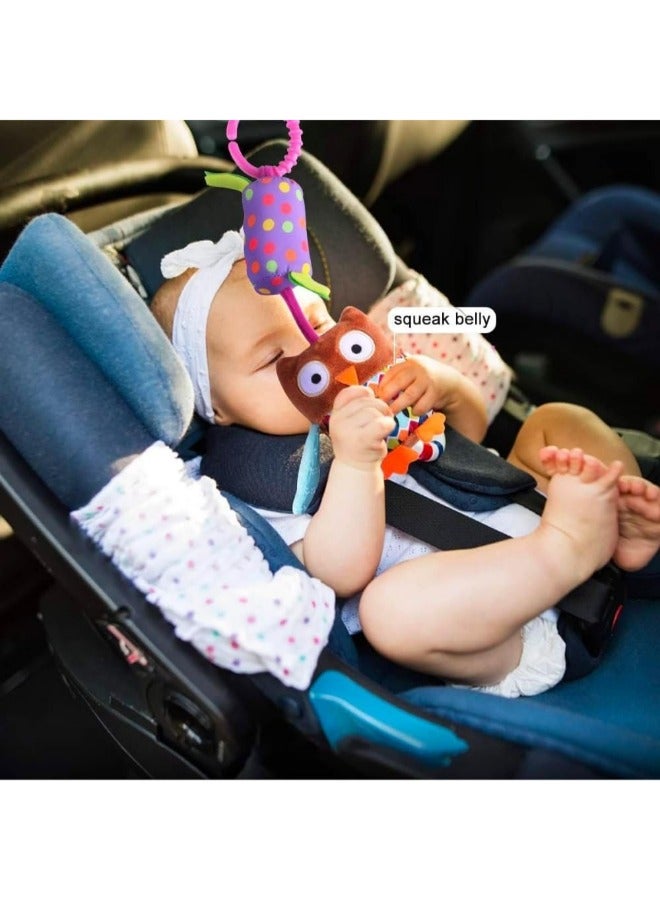 Soft Hanging Baby Rattle Toy with Teethers, Ring Clip, for Stroller, Car Seat, Travel Bed for Boys and Girls, 1pc, 35cm CODE/SKK-003 - Image 5