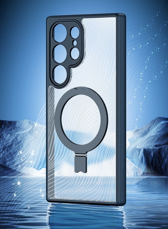 TEAM LUXURY Samsung Galaxy S24 Ultra Case, Magnetic [Compatible with Magsafe] with Ring Holder Kickstand, Shockproof Full Camera Protection, Slim Mil-Grade Shockproof Back Cover for Samsung S24 Ultra 6.8''  - Image 3