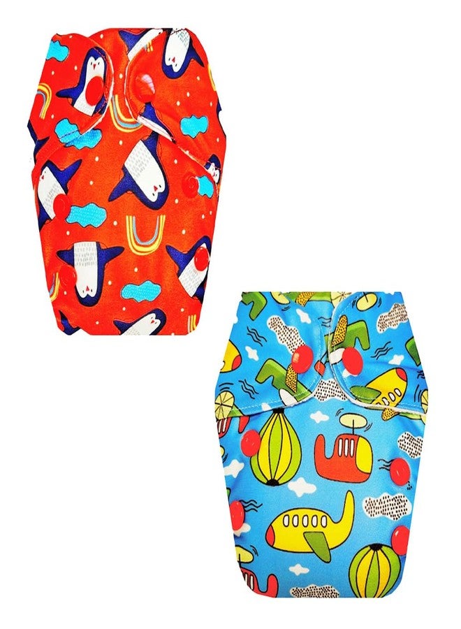 Dumbledo Premium Newborn Cloth Diaper with Integrated Soaker (Pack of 2) | Snug Fit | Reusable & Washable | Travel Friendly | Ideal for Toddlers | 0 - 4 Months | Unisex Baby - Image 1