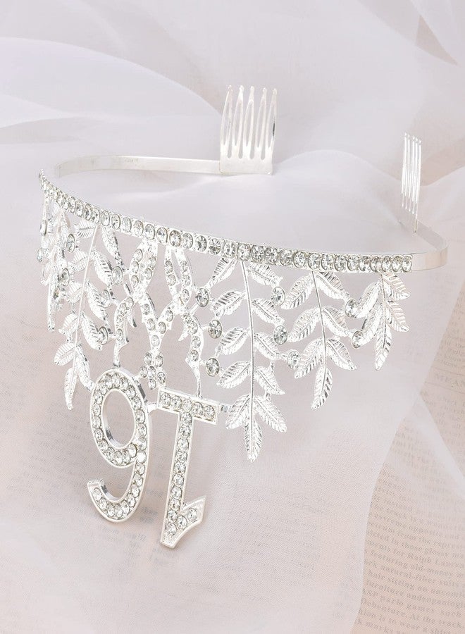 CIEHER Sweet 16 Sash & 16 Birthday Crown for Girls Set, Sweet Sixteen Birthday Sash Tiara 16th Birthday Sash and 16 Crown for Girls 16 Tiara 16th Birthday Gifts for Girls Happy 16th Birthday Party Favor Supplies Sweet 16 Birthday Decorations - Silver - Image 5