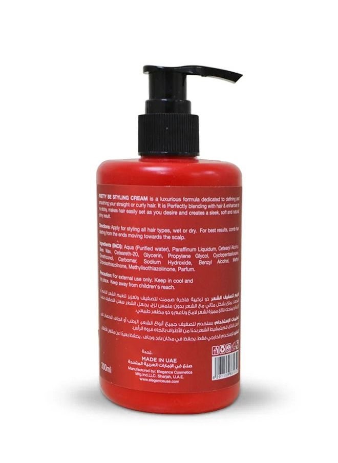 Pretty Be - Hair Styling Cream For Men, Defining And Smoothing Hair - 300ml - Image 1