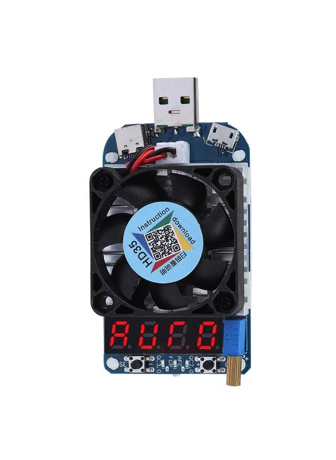 Thoraya USB Electronic Load Resistor Voltage Flow Meter Discharge Battery Tester HD35 (5A/35W)  - Image 1
