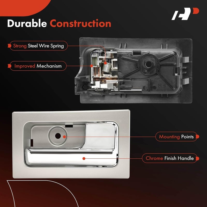 A-Premium Chrome Interior Door Handles Set for Ford F-150 - Image 5