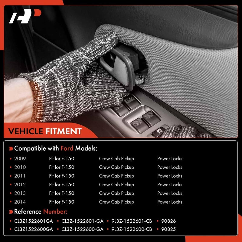 A-Premium Chrome Interior Door Handles Set for Ford F-150 - Image 2