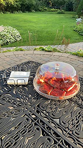 Cuisinox Indoor Outdoor Stainless Steel Napkin Holder with Weighted Arm, 7.5" x 7.5" - Image 3