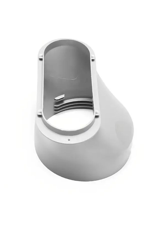 Portable Air Conditioner Window Exhaust Duct Flat White Nozzle With Easy Install Clips - Image 5