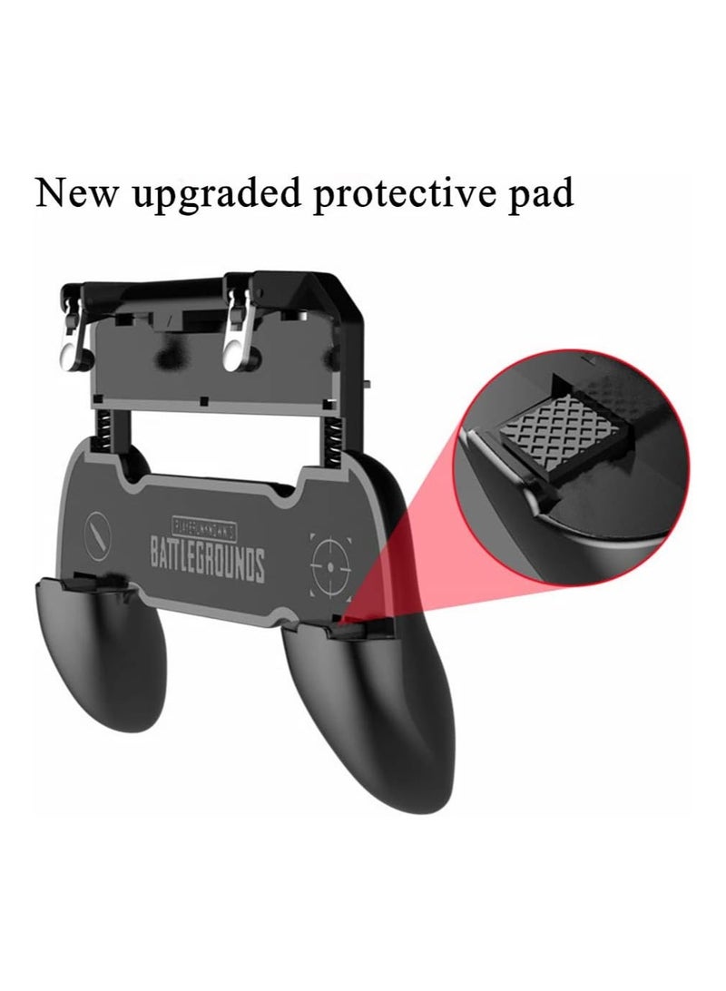 Mobile Game Controller for PUBG Mobile Controller L1R1 Mobile Game Trigger Joystick Gamepad for 4-6.5" iOS & Android Phone Handle(W10 Update)