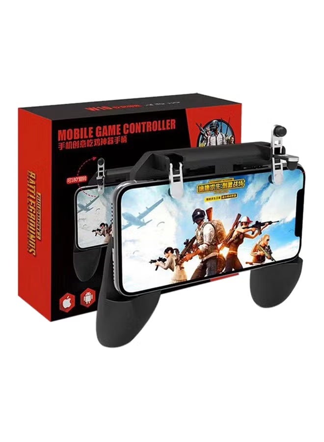 Mobile Game Controller for PUBG Mobile Controller L1R1 Mobile Game Trigger Joystick Gamepad for 4-6.5" iOS & Android Phone Handle(W10 Update)
