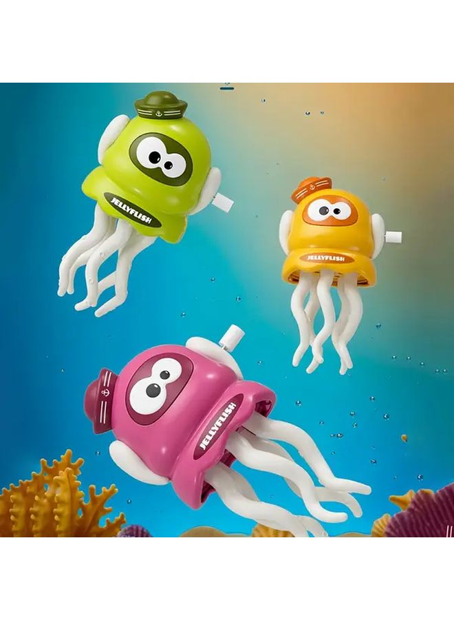 Green Winding Octopus Toy Wind Up Moving Tentacles Desk Fidget - Image 1