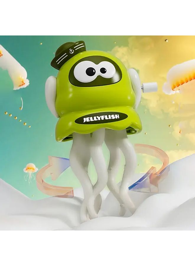 Green Winding Octopus Toy Wind Up Moving Tentacles Desk Fidget - Image 3