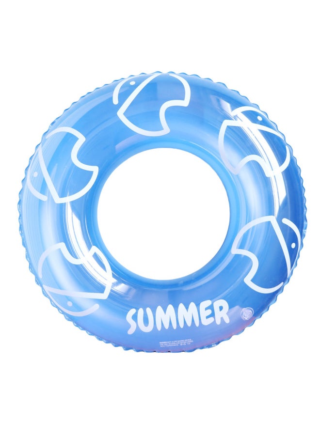 Generic - Thickened Children's Striped Adult Swimming Ring Inflatable Underarm Ring Net Red Floating Ring Double Airbag Swimming Ring-Outer Diameter After Inflation:70#(suitable For 5-9 Years Old)-Inside Diameter After Inflation:blue Clouds - Image 1