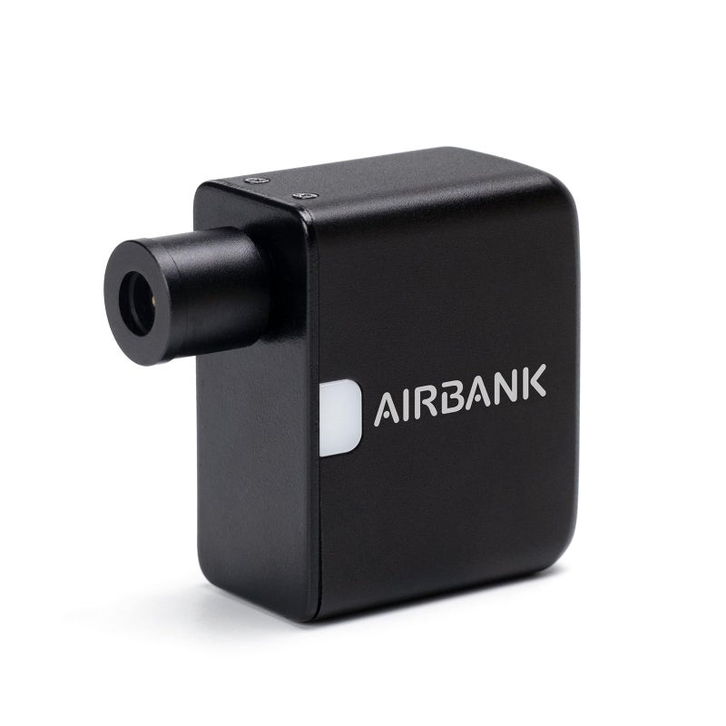 مضخة دراجة هوائية محمولة AIRBANK بجيب 100PSI مضخة كهربائية صغيرة للدراجات قابلة لإعادة الشحن ببطارية من نوع C مضخة هواء صغيرة لمضخة دراجة هوائية لفتحات شرايدر وبريستا ملحقات الدراجة