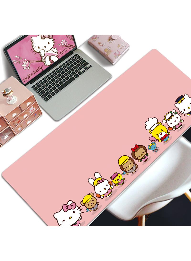 Y&D Hello Kitty Gift For Girls Gaming Mouse Pad Extended Large Mat Desk Pad Stitched Edges Mousepad Long Mouse Pad And Non-Slip Rubber Base Mice Pad 800X300X4mm - Image 1
