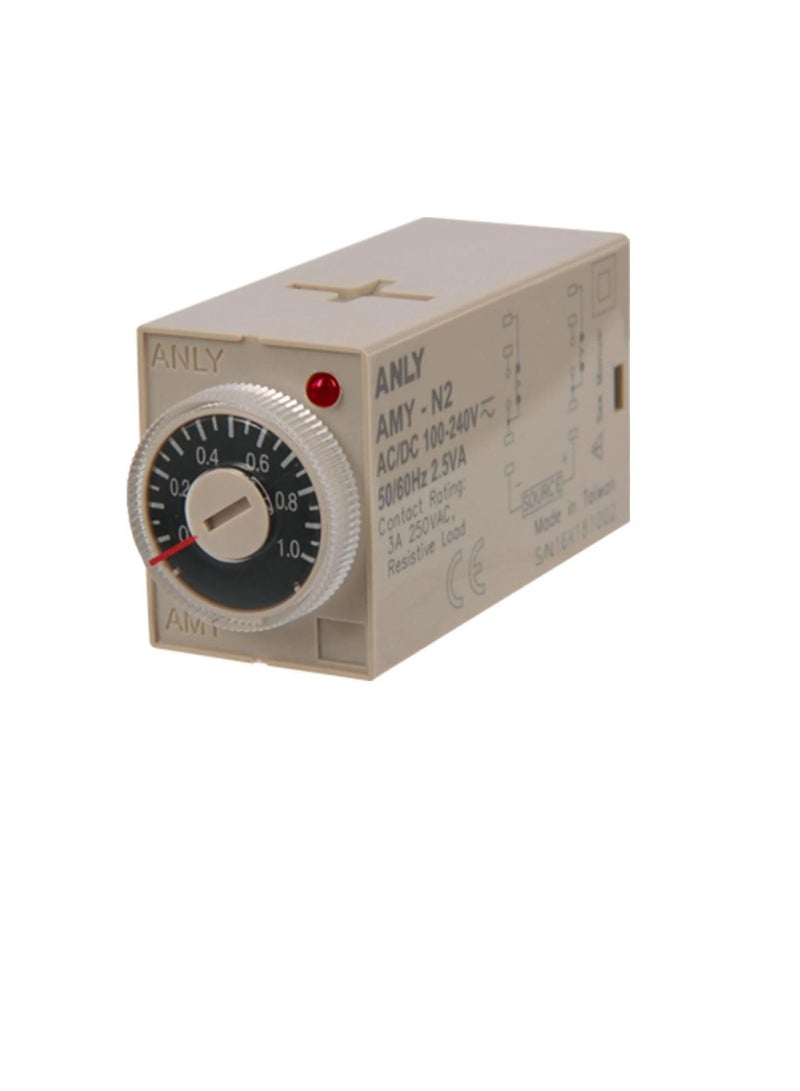 ANLY Multi Range Analogue Timer 8PIN 5A - AMY-N2  - Image 1