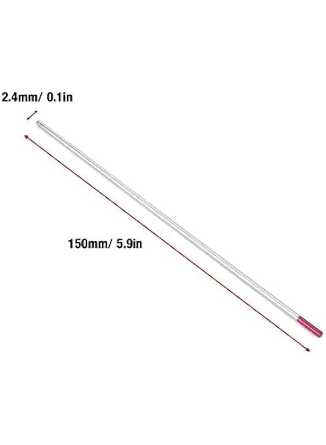 10-Pack E3 Tungsten Purple Tungsten Electrodes 3/32 Tungsten Purple Composite Tungsten Electrode Tig Welding Composite Tungsten Electrodes 2.4 * 150mm (WES Purple)  - Image 4