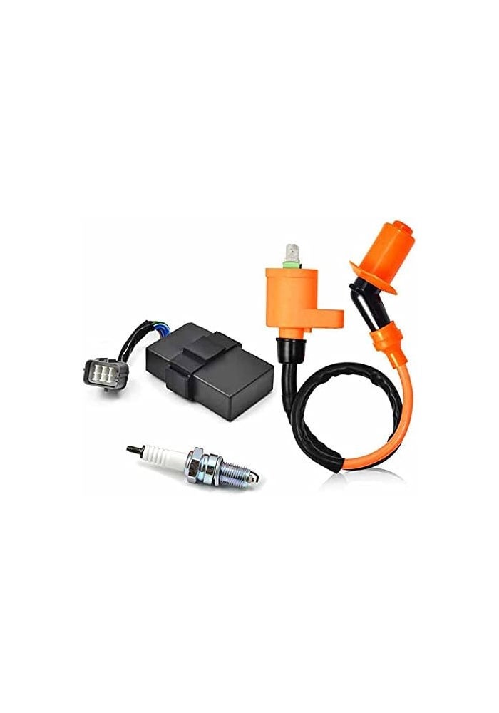 SEMOLTO Ignition Coil, Spark Plug & CDI Box for Honda FourTrax 300 TRX300 TRX300FW (1998-2000) - Image 1