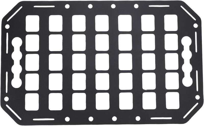 MasYosh Truck Bed Molle Panel, Aluminum L Track Tool Storage Panel 15x9.25x0.08in with Multiple Holes for Cars SUVs Pickup Trucks RVs - Image 5