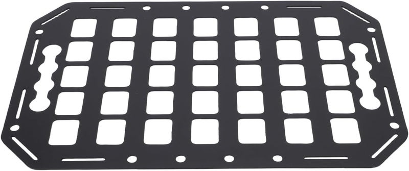 MasYosh Truck Bed Molle Panel, Aluminum L Track Tool Storage Panel 15x9.25x0.08in with Multiple Holes for Cars SUVs Pickup Trucks RVs - Image 3
