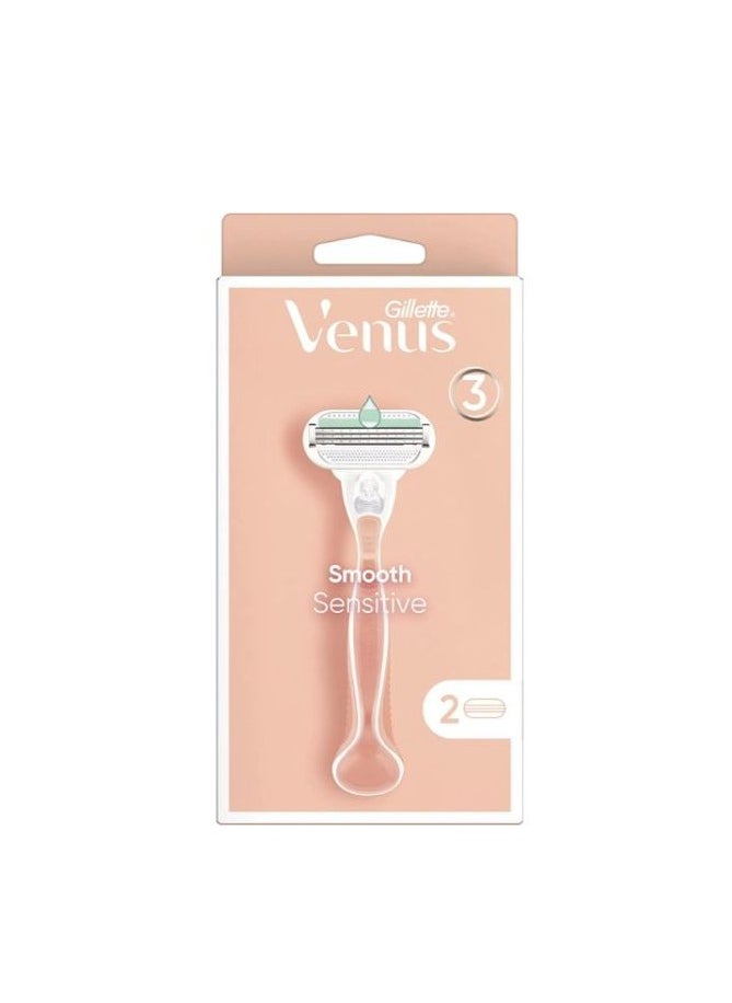 Gillette Gillette Venus Smooth Sensitive Women Razor, 2 Counts 