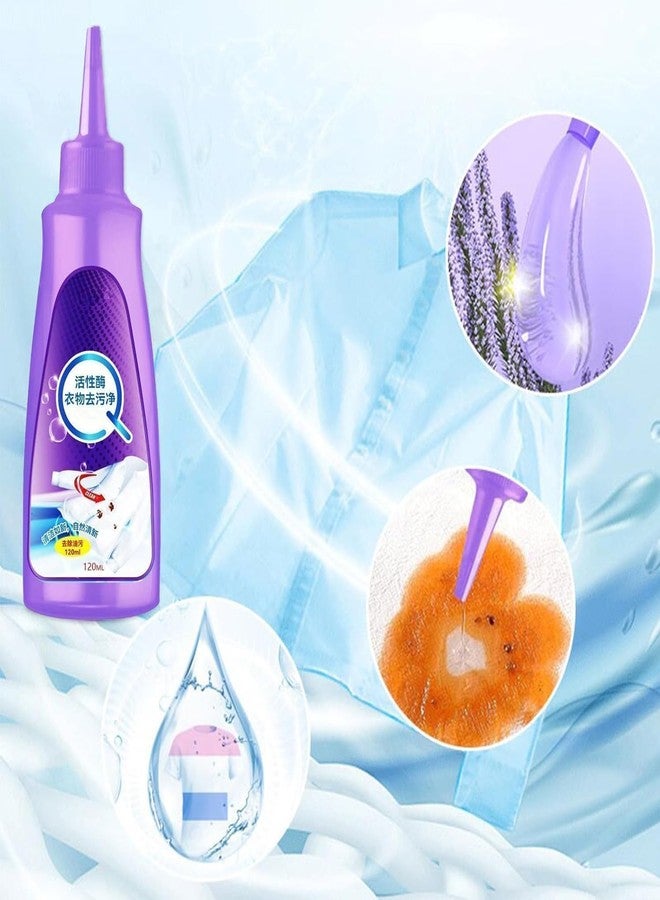 TRENDERA All Color Stain Remover For Clothes Multi-Purpose Instant Stain Remover For Cotton Linen Polyester Blended Fabric Denim Down Jacket Strip 150Ml Liquid (Pack of 2) - Image 2