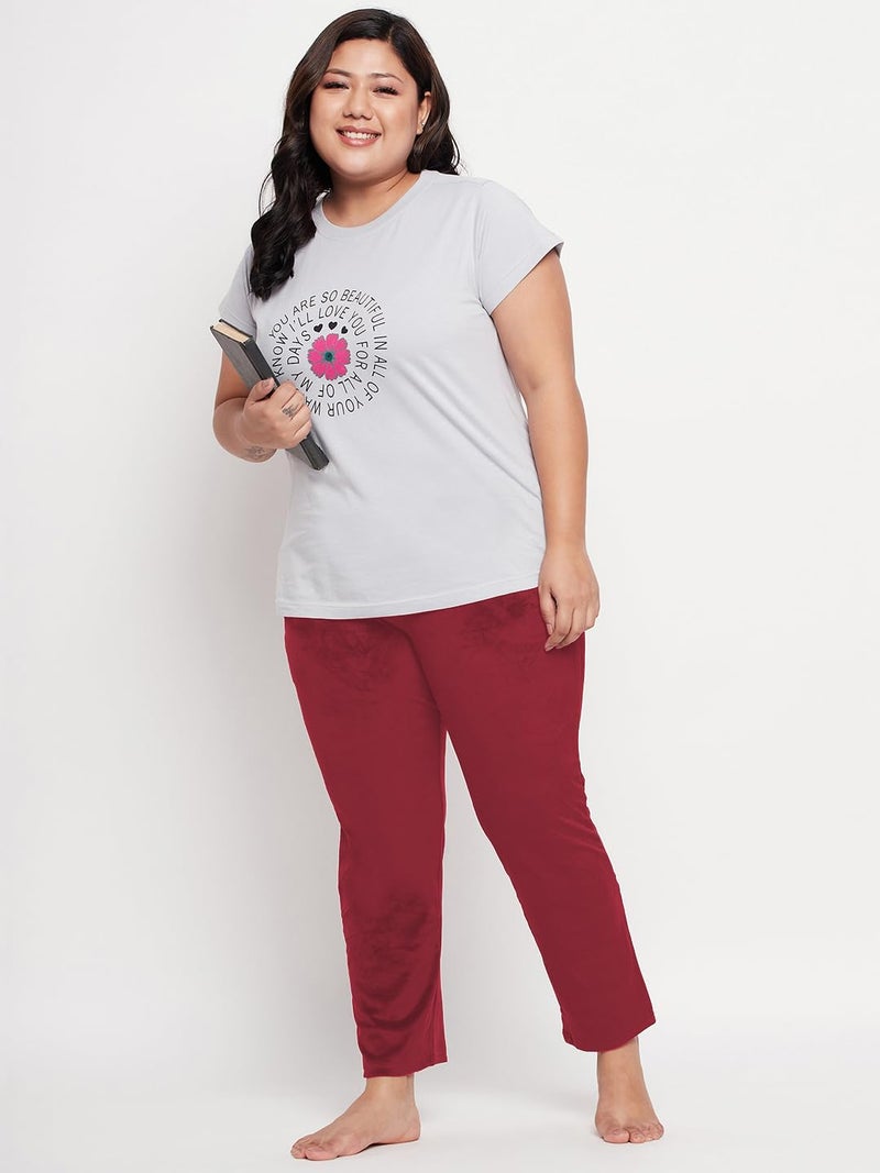 CAMEY Women's Winter Soft & Warm Velvet Lower/Track Pant/Pyjama with 2 Side Pockets (XL, Maroon) - Image 2