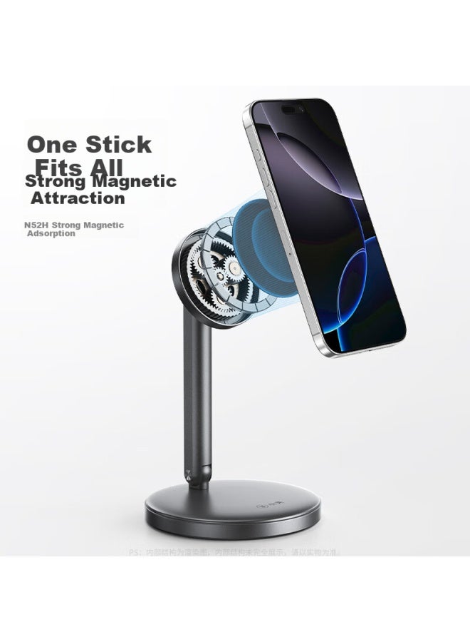 Xiaotian Magsafe Magnetic Phone Stand Desktop 360° Rotating Folding Portable Aluminum Alloy Phone Holder Lazy Man Watching Tv Support Stand Universal - Image 4