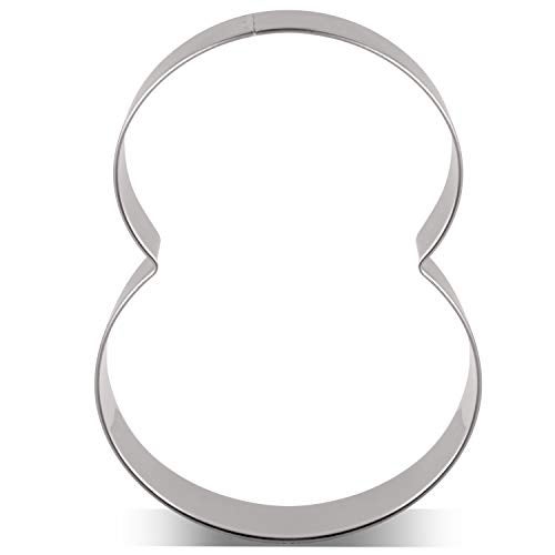 LILIAO Number 8 Cookie Fondant Biscuit Cutter for Birthday/Anniversary/Special Day - 2.8 x 3.6 inches - Stainless Steel - Image 5