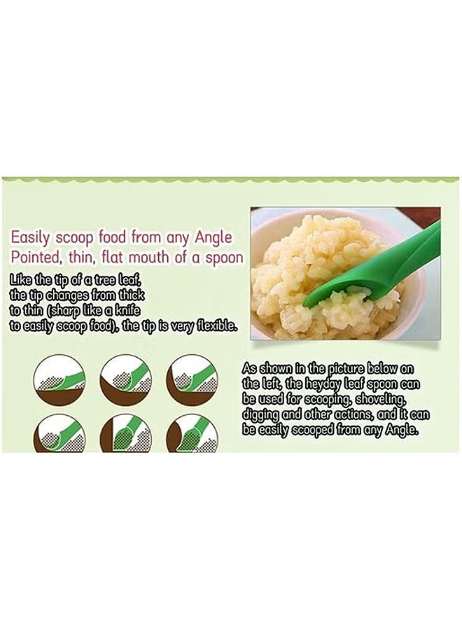 Photon 2 ملعقة تغذية من السيليكون، ملعقة تدريب ذات رأس ناعم من السيليكون للأطفال الرضع والأطفال الصغار في المرحلة الأولى من العمر، أدوات تغذية متينة للفطام - Image 4