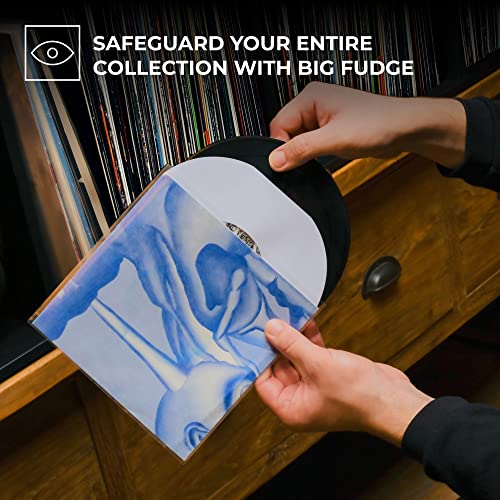 Big Fudge Vinyl Record Sleeves 25 x 12 LP - Durable & Wrinkle-Free Vinyl Outer Sleeves - Crystal Clear High-Density Polypropylene - 3 mil Thick, 12.75” x 12.75” - Fits Most Gatefolds, Double LPs - Image 2