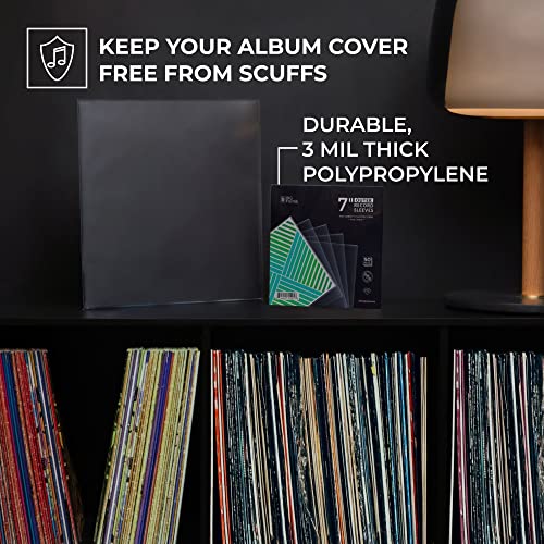Big Fudge Vinyl Record Sleeves 25 x 12 LP - Durable & Wrinkle-Free Vinyl Outer Sleeves - Crystal Clear High-Density Polypropylene - 3 mil Thick, 12.75” x 12.75” - Fits Most Gatefolds, Double LPs - Image 3