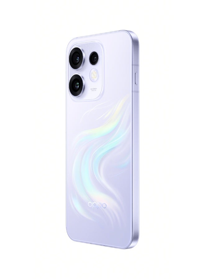 أوبو Reno16 5G Dual SIM Dream Purple Box 12GB RAM 256GB with FREE Enco Clip2, Earring and mobile hanging Accessories – Middle East Version - Image 3