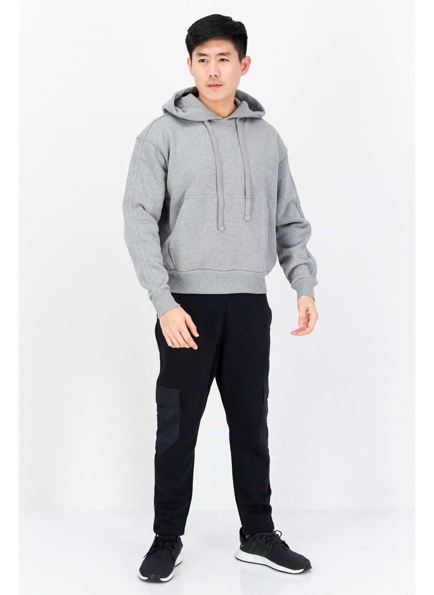 adidas Originals Men Sportswear Fit Training Hoodie, Grey  - Image 3