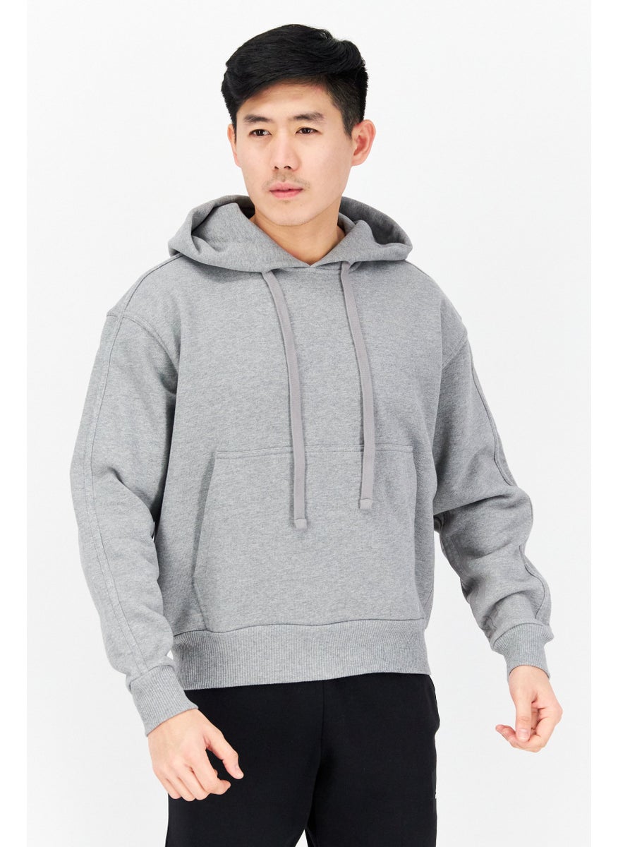 adidas Originals Men Sportswear Fit Training Hoodie, Grey  - Image 1