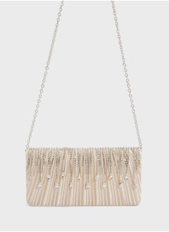 Khizana Tear Drop Diamante Clutch Bag  - Image 1