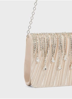 Khizana Tear Drop Diamante Clutch Bag  - Image 4