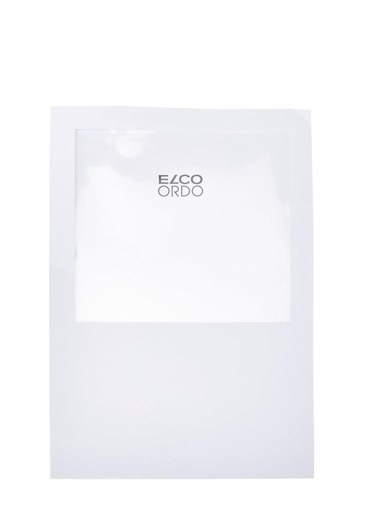 ELCO Ordo Paper Organiser with Window, White, 220 x 310 mm, 120 g Pack of 10 (29464.10 - Image 1