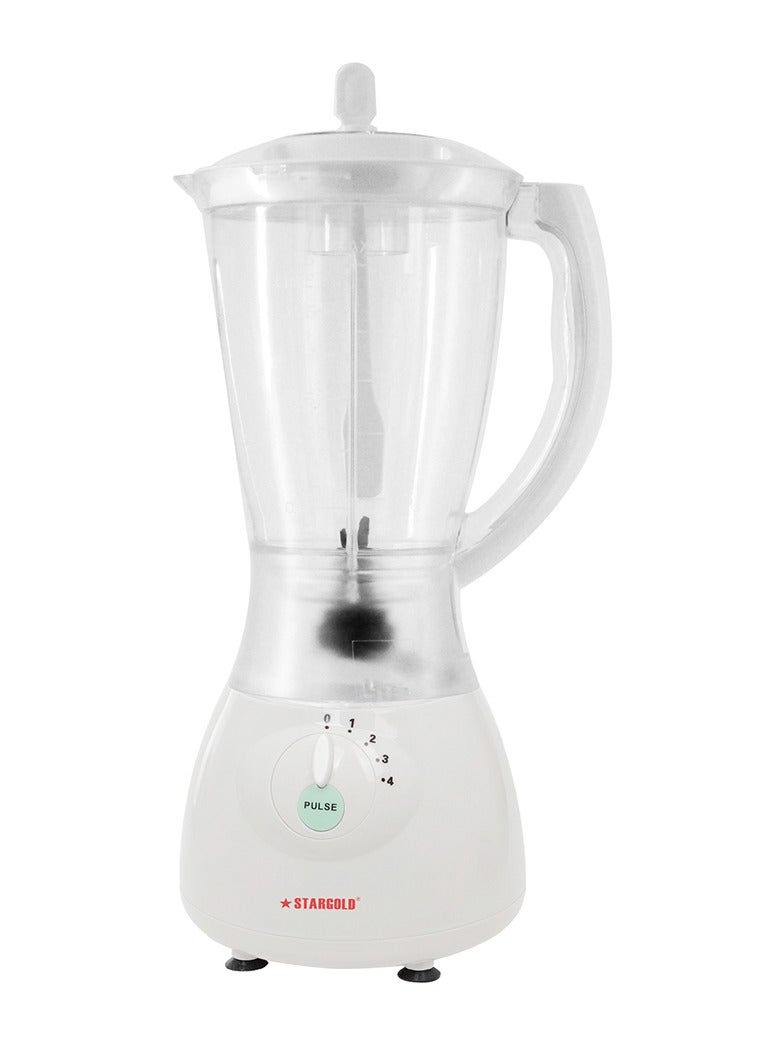 ستارجولد خلاط 3 في 1، قوة 550 وات، نظام خلاط متعدد الأغراض سعة 1.5 لتر، مزود بخلاصة مغذية، وصانعة العصائر - Image 2