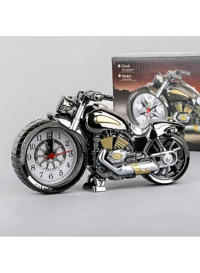 BHOOLU&GOOLU Retro Style Motorcycle Shape Alarm Clock - Creative Showpiece - Home Decorator- 1Piece/Box - Image 4