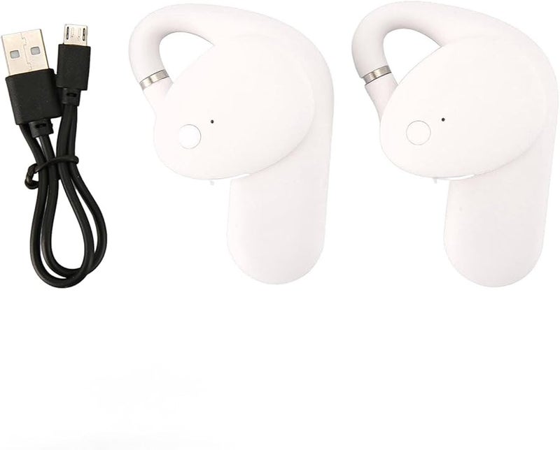 USB Heated Earmuffs 3 Level Temperature Control Adjustable Warm Earpads For Outdoor Work Winter Sports White - Image 1