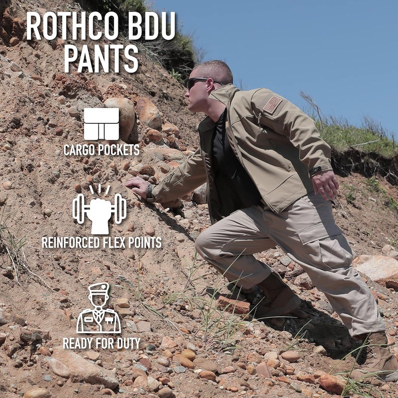 Rothco Tactical BDU Pants – Rugged Cargo Outdoor Hiking EDC Work Uniform - Image 3