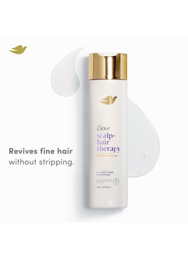Dove Density Boost Clarifying Shampoo Scalp + Hair Therapy for Gentle Cleansing, with Vitamin B3, Zinc and 0% sulfates, 9.25 oz - Image 2