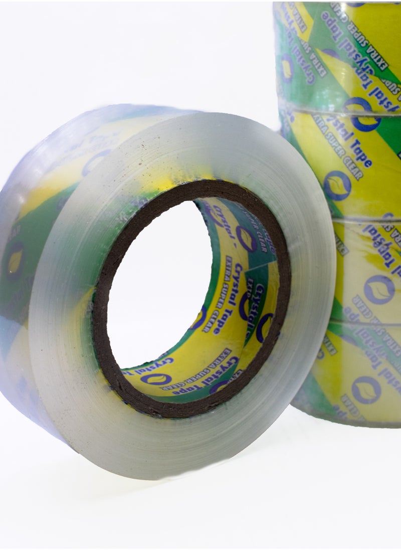Generic (6 rolls) Wide crystal adhesive tape, 4.2 cm, 200 meters, high quality  - Image 1