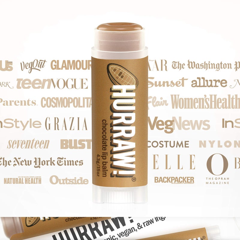 Hurraw! Chocolate Lip Balm, 3 Pack: Organic, Certified Vegan, Cruelty and Gluten Free. Non-GMO, 100% Natural Ingredients. Bee, Shea, Soy and Palm Free. Made in USA - Image 5