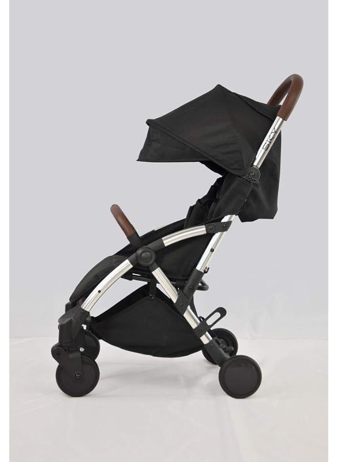 إيروريكس عربة أطفال سكاي القابلة للطي باللون الأسود - Image 2