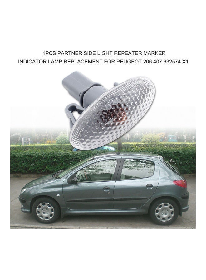 NIBEMINENT Replacement Partner Side Light For Peugeot 206 407 632574 X1 - Image 1