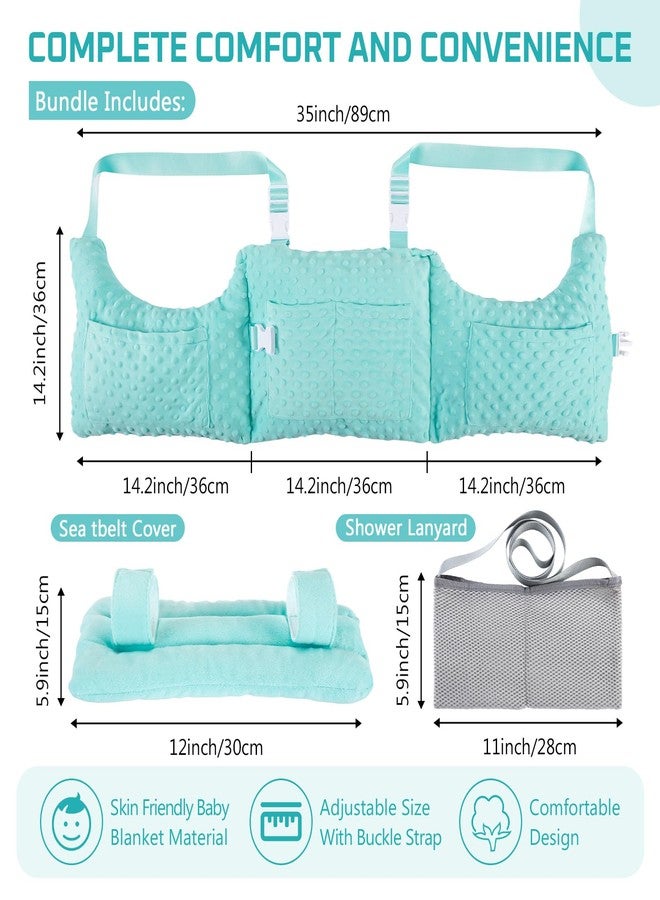Geelin Post Mastectomy Pillow, Breast Surgery Lumpectomy Recovery Supplies, Post Mastectomy Essentials, Breast Reduction Pillow Recovery Belt Protection Surgery Gift(Green) - Image 2