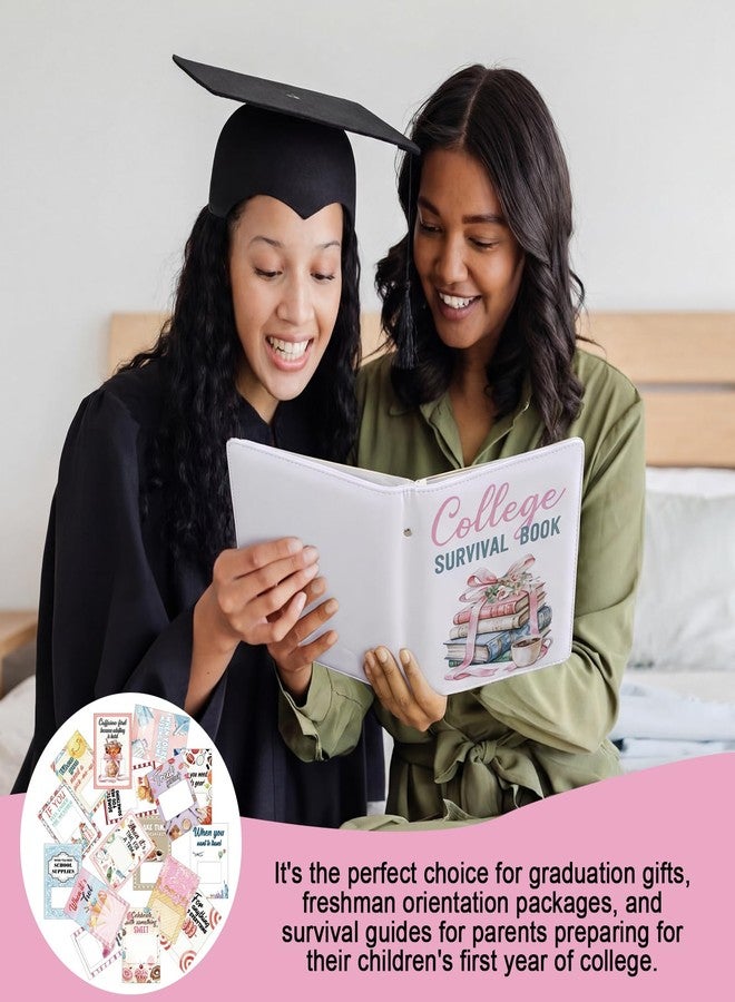 Epakh College Survival Gift Card Book with 24 Pages Giftcard Booklet Holders with Leather Cover Going off to College Gifts for Daughter Son High School University Student Cash Card Holder(Pastel - Image 5