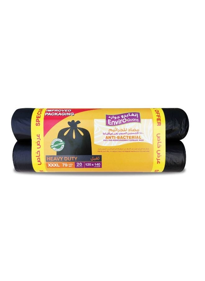 Enviro Guard Anti Bacterial Heavy Duty Xxxl Garbage Bag Roll 2 Rolls  - Image 1
