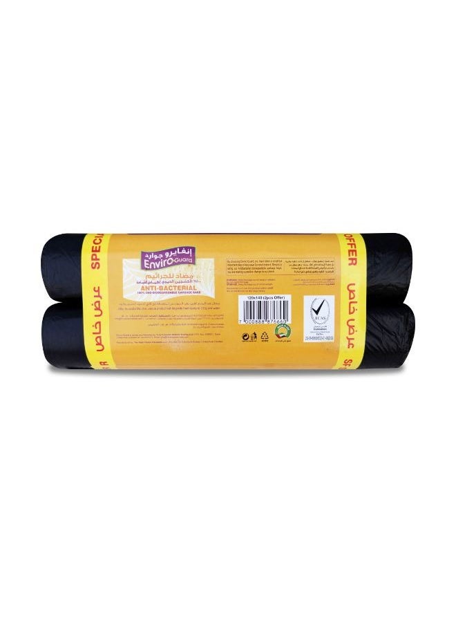 Enviro Guard Anti Bacterial Heavy Duty Xxxl Garbage Bag Roll 2 Rolls  - Image 2