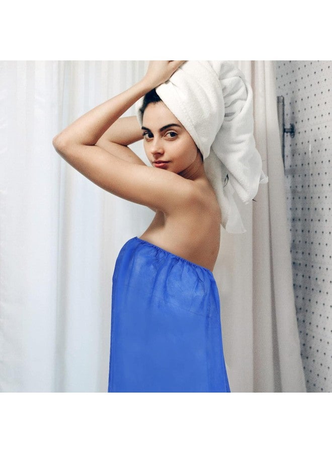 klarako 10pcs Disposable Bath Skirt Women Spa Sauna Body Wrap Non Woven Fabric Bath Waffle Body Wrap for Beauty Shop  - Image 2